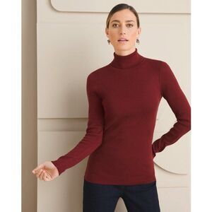 Chico's Sweater Size 1 (8) Mock Neck Long Sleeve NWOT